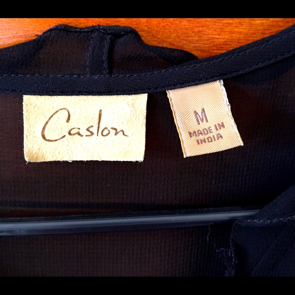 Casalon black embroidered blouse